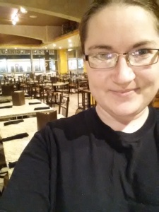 Work selfie from Valintines. Love the cozy environment.